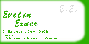 evelin exner business card